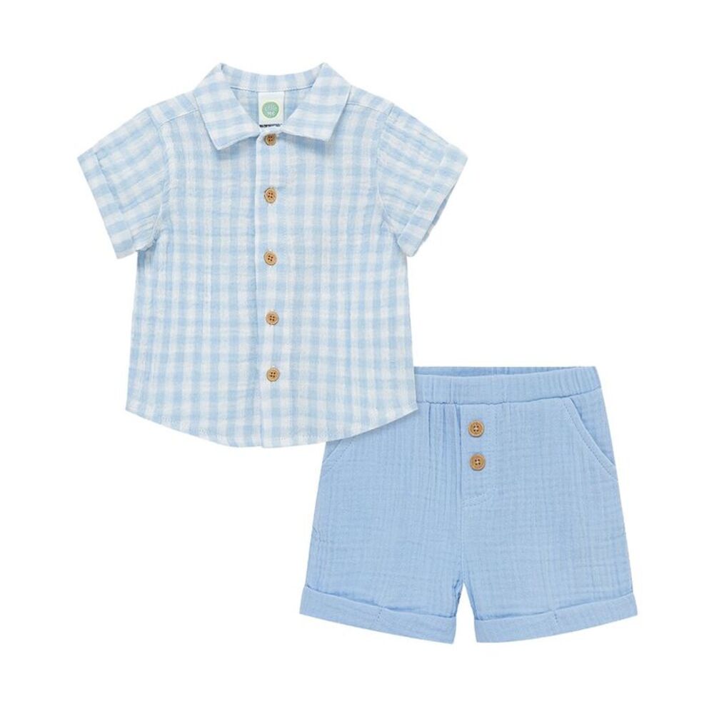 Little Me Baby-Boys  Check Short Set